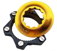 Support Montage Frein pour vtt Route Axe 9-12mm Support Montage | Conversion , centre lock pour vers 6 boulons, compatible pour vtt route, installation sÃ©curisÃ©e(DS01A-Gold)