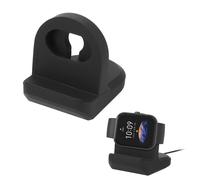 kwmobile Support Compatible avec Huami Amazfit GTR Mini/Bip 3 / Bip 3 Pro/Bip 5 / GTS 4 Mini Support Montre connectée - Support de Chargeur en Silicone - Noir