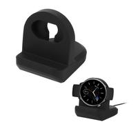 kwmobile Support Compatible avec Huami Amazfit GTR Mini/GTS 4 Mini/GTS 3 / Amazfit Active 2 / Active Edge Support Montre connectée - Support de Chargeur en Silicone - Noir