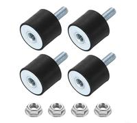 Support moteur amortisseur avec caoutchouc et acier galvanisé pour contrôle des vibrations et suppression du bruit dans les appareils mécaniques (VD30 x 20 M8 x 23)