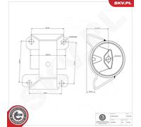 ESEN SKV 75SKV478 Support moteur