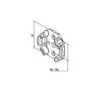 Support moteur FAAC TM2 45 standard en plastique - A4506_0574S