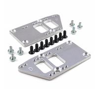 Support Moteur Fixation Adaptateur De Montage De Moteur Pour Véhicule Small Block LS Support Universel De Conversion Réglable LS1 LS3 LS2 LQ4 SBC Vers Moteur LS(Argent)