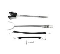 Support Moteur Hors-Bord Support Ajustable Acier Carbone Fixation Remorque Tête Composite Attache Fiable Convient au Transport Moteur Bateau, Printemps