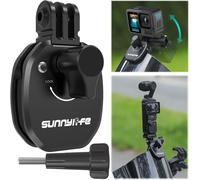 Support Moto Pare-Brise pour GoPro Hero 13/12/11 Black,DJI Osmo Action 5 Pro,Insta360 Ace Pro 2,Accessoires pour GoPro/DJI/Insta360 Support de Moto Clip,Aluminium