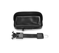 Support Moto Smartphone Fixation rétroviseur Etui étanche zippé - Noir