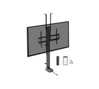 Kimex – Support motorisé écran TV 018-6065W – 43''-88'' sol/plafond connecté – Noir