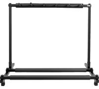 Support multi-guitare, design autonome, tient 5 guitares, pliable pour un rangement facile, noir
