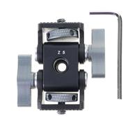 Support multifonction à deux têtes pour appareil photo avec connexion de base de 6,35 mm et 9,5 mm offrant un positionnement flexible pour la création de contenu créatif