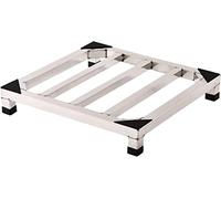 Support multifonction anti-vibration pour machine à laver, réglable de 42 à 60 cm, 4 pieds, support pour sèche-linge et réfrigérateur, durable, tapis antibruit, hauteur : 20 cm