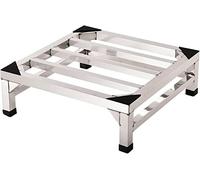Support multifonction pour machine à laver avec tapis anti-vibration, réglable de 42 à 60 cm, 4 pieds pour machine à laver, sèche-linge et réfrigérateur, support durable et stable.