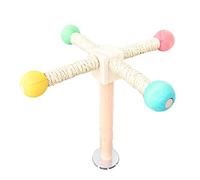 Support multifonction pour perroquets - Grattoir - Jouet pour conure Hamac Moulin à vent debout pour la mastication des oiseaux