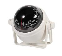 Support Multifonctionnel, Boussole Voyager imperméable Convient à la Navigation Maritime, au Guide de Navigation, à la Navigation extérieure, Facile à Installer dans Une Voiture, Bateau(Blanc)
