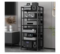 Support multimédia autonome à 4/5/6 niveaux pour tourne-disques, haut-parleurs et amplificateurs, unité de rangement d'angle pour clubs et salles de séjour