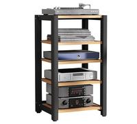 Support multimédia AV - 2/3/4/5 étages - Armoire stéréo pour consoles de jeux vidéo, étagère audio/vidéo en bois, étagère DVD, support de platine pour projecteur Xbox, accessoires TV