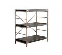 Support multimédia AV à 3 niveaux - Étagère audio-visuelle pour salon, salle de jeux et bureau - Design élégant - 40 x 31 x 90 cm - Solution polyvalente de divertissement à domicile