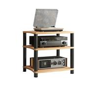 Support Multimédia AV, De Rangement Portable 1/2/3/4 Couches, Étagère en Acier for Tourne-Disque, Adapté Au Salon/Studio/Bureau, Gain Place(Color 1,65.5x48x60cm)