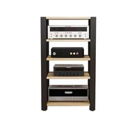 Support Multimédia AV, Étagère De Rangement Portable en Acier, Audio/vidéo 2/3/4/5 Couches, for Salon/Studio/Bureau, Facile À Installer(Color 3,60x51x100cm)