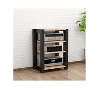 Support multimédia AV Étagères de rangement multimédia réglables Lecteur de disques CD Armoire de rack de composants stéréo Tour de rack audio moderne Compatible with studio à domicile(Natural,4 Tier)