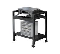 Support multimédia AV, Support d'imprimante Mobile, étagère de Rangement Portable, adapté à la Maison, au Bureau ou cinéma, Facile Assembler(Color 2)