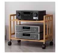 Support multimédia moderne à 5 niveaux avec platine, lecteurs CD, DVD, console de jeu, boîtier TV, décodeur câble, routeur WiFi, récepteur, haut-parleur, armoire stéréo pour la maison, le salon,