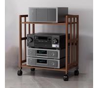 Support multimédia moderne en hauteur réglable pour TV stéréo et d'angle pour console audiovisuelle de jeu et plus encore 55,9 x 76,2 cm