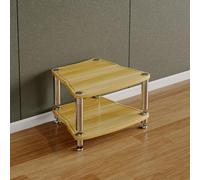 Support multimédia multi-niveaux avec design d'angle pour rangement de matériel home cinéma et audio-visuel