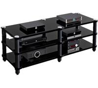 Support multimédia pour divertissement à domicile - Unité d'angle robuste pour TV, stéréo et rangement de DVD