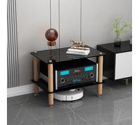 Support multimédia robuste pour équipement audio et vidéo, armoire robuste avec étagère d'angle, idéal pour la maison, le bureau, la configuration stéréo DJ