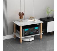 Support multimédia robuste pour équipement audio et vidéo, armoire robuste avec étagère d'angle, idéal pour la maison, le bureau, la configuration stéréo DJ