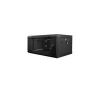 Lanberg Support mural 19" WF01-6404-10B 4U 600x450 mm Noir – Démonté (paquet plat)