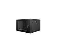 support mural 19 démonté paquet plat 6u 600x600mm noir wf01-6606-10b