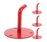 Support Mural 2 à 9kg en Fer 4 Pièces, pour Extincteur Co2, Rouge | Fixation Sécurisée, Installation Facile, Gain de Place, pour Cuisines et Couloirs, Compatibilité