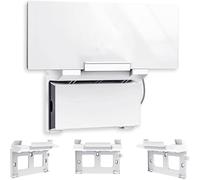 Support mural 2 en 1 pour routeur Starlink Gen 3 et bloc d'alimentation, support en plastique ABS pour économiser de l'espace pour routeur et adaptateur d'alimentation, kit de montage d'optimisation