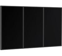 Support mural 70-82", aluminium noir, charge 150 kg, montage vertical/horizontal, design moderne.