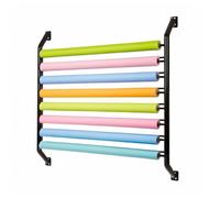 Support Mural à 7 Niveaux pour Rouleaux de Vinyle et de Tissu, idéal pour Les Films adhésifs et Le Papier Peint, avec Porte-Rouleaux en Cuir et Vinyle, pour Un Rangement Compact (150 x 174 c