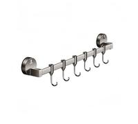 Support mural à ventouse pour ustensiles de cuisine - En aluminium - Convient pour la cuisine et la salle de bain - Optimisation de l'espace avec son design innovant (40 cm)