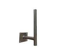 Support Mural Acier Hauteur 45 cm Déport 25cm Diamètre 38mm Pour Antennes 4G LTE 5G, Parabole satellite, Râteau TV TNT