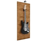 Support mural acoustique pour guitare avec lumière LED RVB | Présentoir insonorisant pour guitares électriques | Lampe : Blanc | Couleur du panneau : [Doré | PANELS+WhiteLamp (125x50cm)]