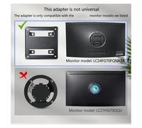 Support Mural Adaptateur VESA OEM for Écran 24/27 Pouces CFG70 C24FG70FQ C27FG70FQ C24FG70FQN C24FG70FQE C27FG70FQN C27FG70FQE (installé)(24 inch)