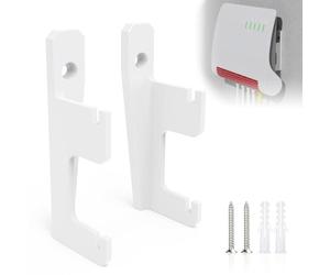 Support mural adapté pour FritzBox 7590/7590 AX/7530/7510 routeur, support JLNJLE ABS de qualité supérieure avec gestion des câbles pour évacuer la chaleur et économiser de l'espace (pas d'impression