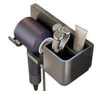 Support mural adhésif pour sèche-cheveux, sans perçage, pour salle de bain, maison, meuble, portes, toilettes, chevet, dortoir, salon, appartement