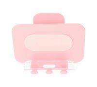 Support Mural Adhésif pour Tablettes, Angle Réglable, la cuisine | Silicone et PC, Baffle Avant Transparent, Ouverture Basse, Crochets, Zone de Charge Réservée Couleur Aléatoire