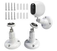 Support mural adhésif universel VHB compatible avec Arlo, Eufy, Google Nest Cam, Stick Up Cam/Pro, Ring Indoor Cam, adapté à toutes les caméras de surveillance avec trous de filetage 1/4 (2 pièces)