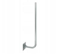 Support Mural Antenne Satellite - LIBOX - Acier Galvanisé - 30cm à 110cm - Gris - Montage Facile