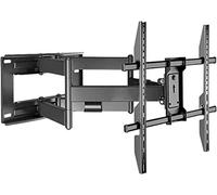 Support mural articulé universel pour TV avec pivot et inclinaison, prend en charge les téléviseurs lourds jusqu'à 120 kg, parfait pour le cinéma maison