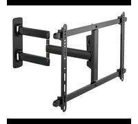 Support mural articulé Vivolink VLMW3780A pour écran 86" en aluminium noir avec inclinaison et rotation
