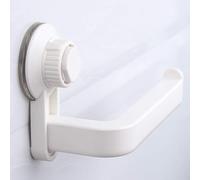 Support mural autocollant pour rouleau de papier toilette avec ventouse pour salle de bain et cuisine, absorption sous vide, mur sans clous, étanche et résistant à l'humidité