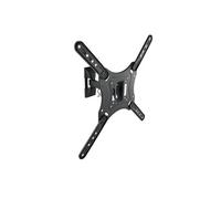 Support Mural avec Bras pour TV 23-55 - Pivotant et Inclinable - Gestion des Câbles - Poids Max 30kg - VESA 400x400mm - Couleur Noir