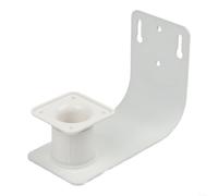Support mural blanc pour mangeoire, pour mur blanc en fer durable | Support d'extérieur pour observation des oiseaux - Plaque de montage en métal blanc stable pour perchoir